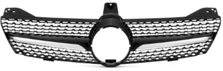 Front Radiator Grille for MERCEDES-BENZ CLS C219 (2005-2007) Diamond Style in Gloss Black