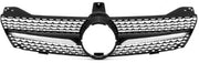 Front Radiator Grille for MERCEDES-BENZ CLS C219 (2005-2007) Diamond Style in Gloss Black