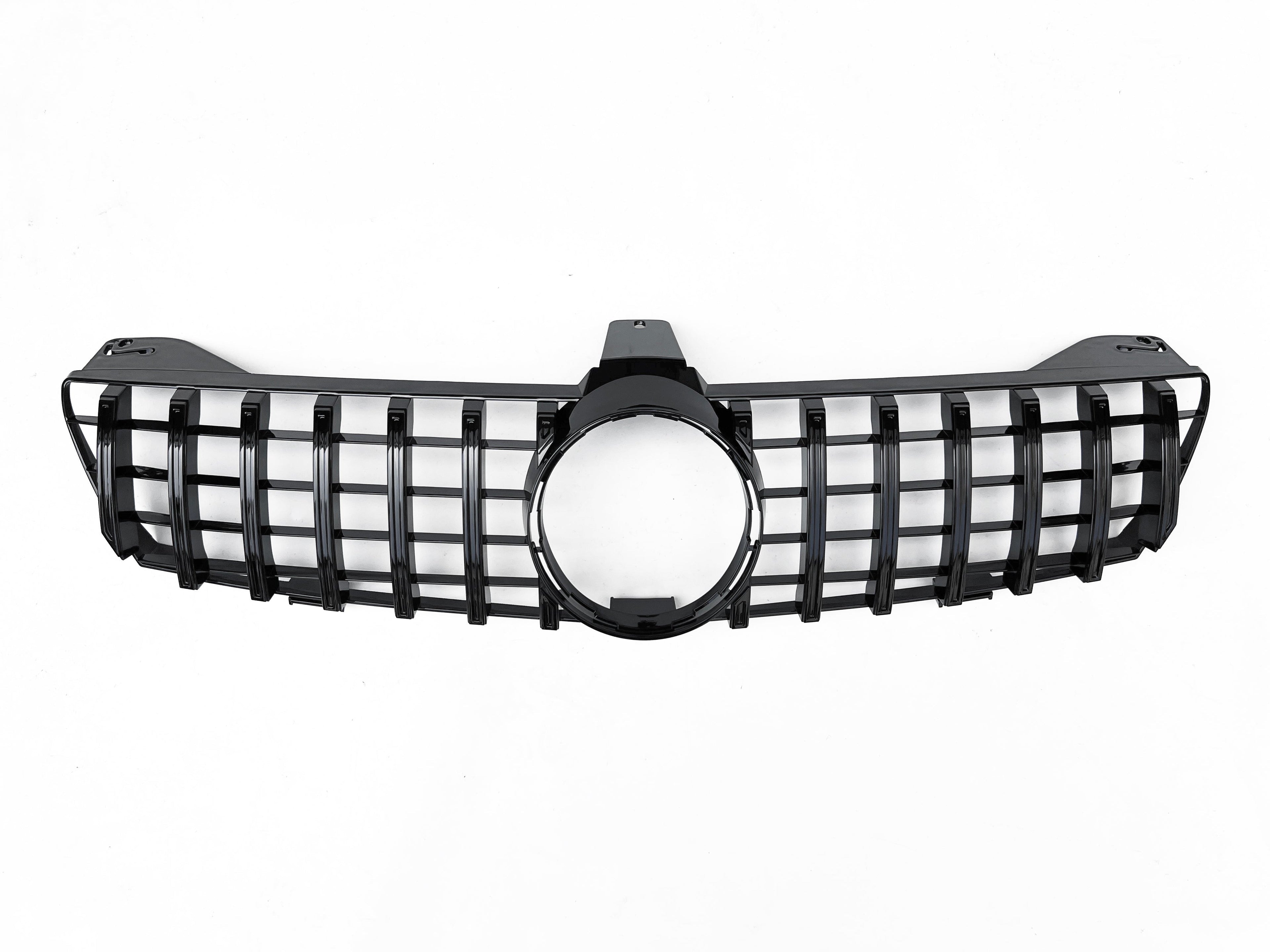 Front Radiator Grille for MERCEDES-BENZ CLS C219 (2005-2007) GTR Panamericana Style in Gloss Black