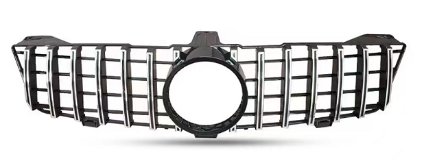 Front Radiator Grille for MERCEDES-BENZ CLS C219 (2005-2007) GTR Panamericana Style in Silver