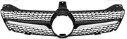 Front Radiator Grille for MERCEDES-BENZ CLS C219 (2008-2010) Diamond Style in Gloss Black