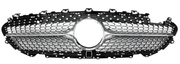Front Radiator Grille for MERCEDES-BENZ CLS C257 (2019) Diamond Style in Silver