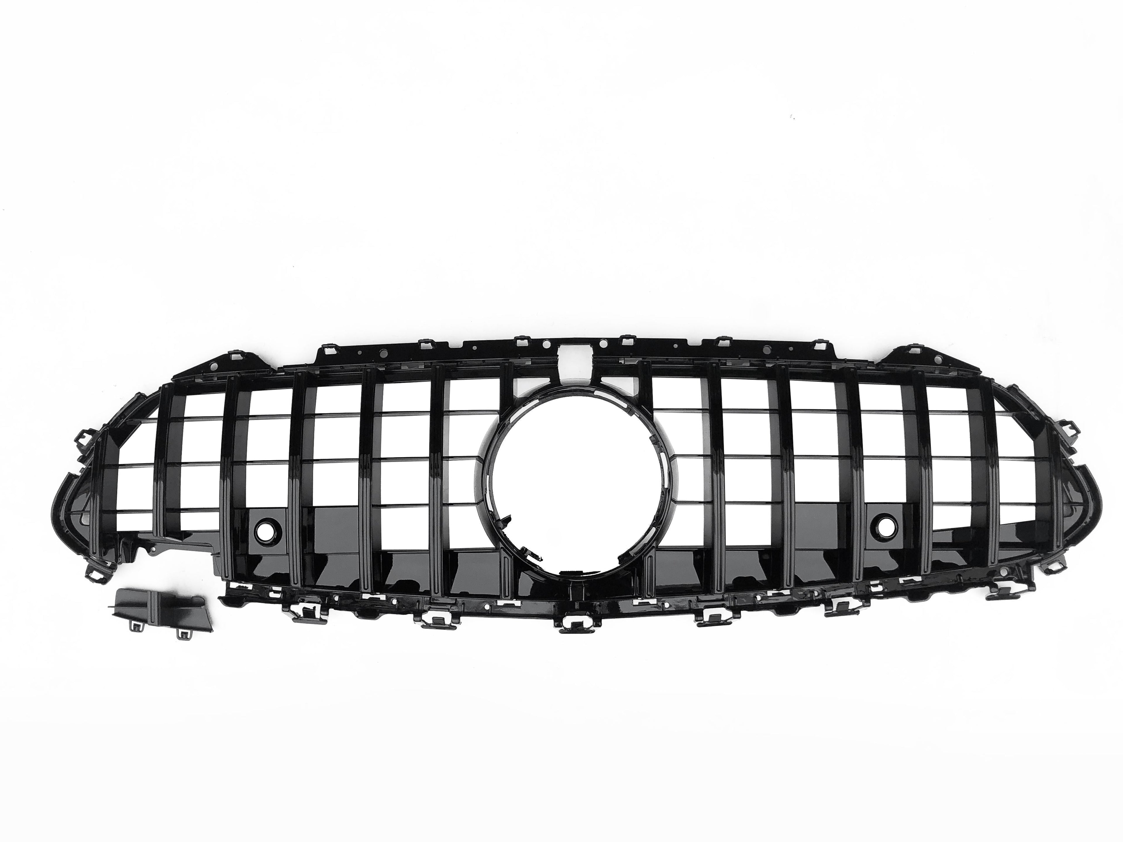 Front Radiator Grille for MERCEDES-BENZ CLS C257 (2019) GTR Panamericana Style in Gloss Black