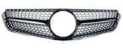 Front Radiator Grille for MERCEDES-BENZ E-CLASS W207 (2009-2013) Diamond Style in Gloss Black