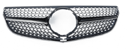 Front Radiator Grille for MERCEDES-BENZ E-CLASS W207 (2014-2016) Diamond Style in Gloss Black