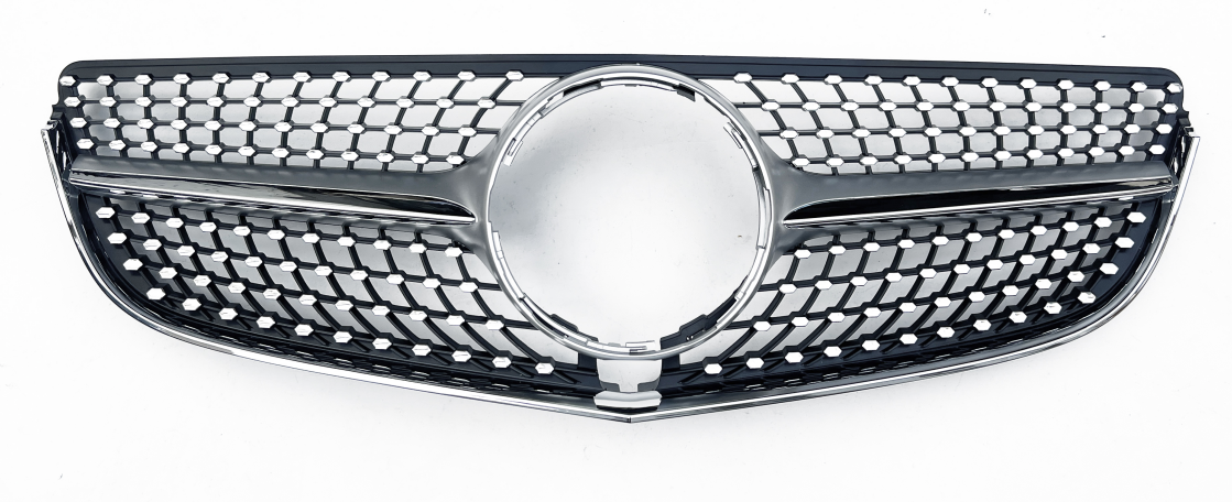 Front Radiator Grille for MERCEDES-BENZ E-CLASS W207 (2014-2016) Diamond Style in Silver