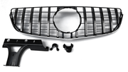 Front Radiator Grille for MERCEDES-BENZ E-CLASS W207 (2014-2016) GTR Panamericana Style in Gloss Black