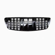 Front Radiator Grille for MERCEDES-BENZ E-CLASS W211 (2003-2005) GTR Panamericana Style in Gloss Black