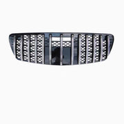 Front Radiator Grille for MERCEDES-BENZ E-CLASS W211 (2003-2005) GTR Panamericana Style in Silver