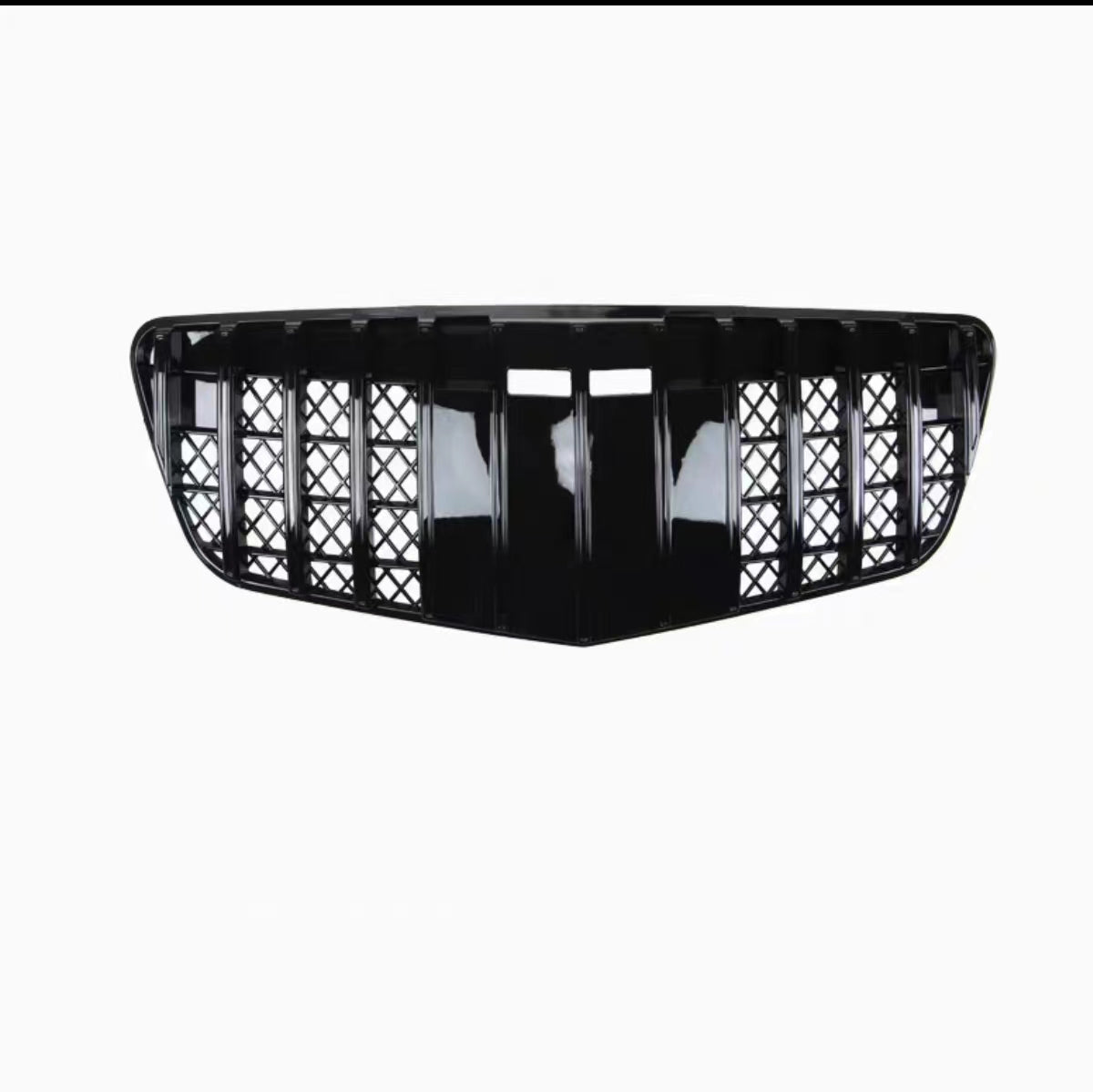 Front Radiator Grille for MERCEDES-BENZ E-CLASS W211 (2006-2008) GTR Panamericana Style in Gloss Black