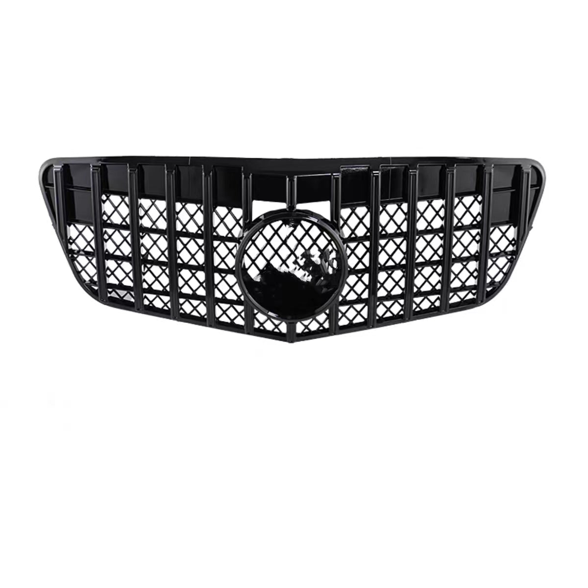 Front Radiator Grille for MERCEDES-BENZ E-CLASS W211 (2006-2008) GTR Panamericana Style in Silver