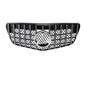 Front Radiator Grille for MERCEDES-BENZ E-CLASS W211 (2006-2008) GTR Panamericana Style in Silver
