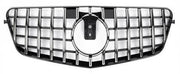 Front Radiator Grille for MERCEDES-BENZ E-CLASS W212 (2009-2013) GTR Panamericana Style in Silver