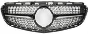 Front Radiator Grille for MERCEDES-BENZ E-CLASS W212 (2014-2016) Diamond Style in Gloss Black