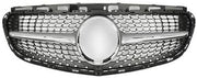 Front Radiator Grille for MERCEDES-BENZ E-CLASS W212 (2014-2016) Diamond Style in Silver