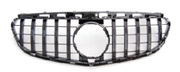 Front Radiator Grille for MERCEDES-BENZ E-CLASS W212 (2014-2016) GTR Panamericana Style in Gloss Black