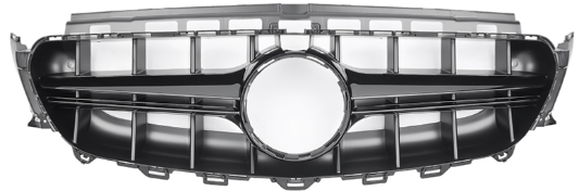 Front Radiator Grille for MERCEDES-BENZ E-CLASS W213 (2016-2020) AMG E63 S Style in Gloss Black