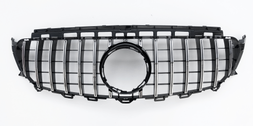 Front Radiator Grille for MERCEDES-BENZ E-CLASS W213 (2016-2020) GTR Panamericana Style in Silver