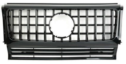 Front Radiator Grille for MERCEDES-BENZ G-CLASS W463 (1990-2018) GTR Panamericana Style in Gloss Black