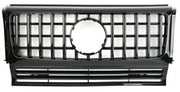 Front Radiator Grille for MERCEDES-BENZ G-CLASS W463 (1990-2018) GTR Panamericana Style in Gloss Black