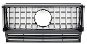 Front Radiator Grille for MERCEDES-BENZ G-CLASS W463 (1990-2018) GTR Panamericana Style in Silver