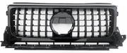 Front Radiator Grille for MERCEDES-BENZ G-CLASS W464 (2019-2023) GTR Panamericana Style in Gloss Black