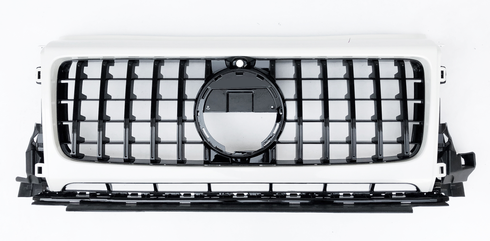 Front Radiator Grille for MERCEDES-BENZ G-CLASS W464 (2019-2023) GTR Panamericana Style in White