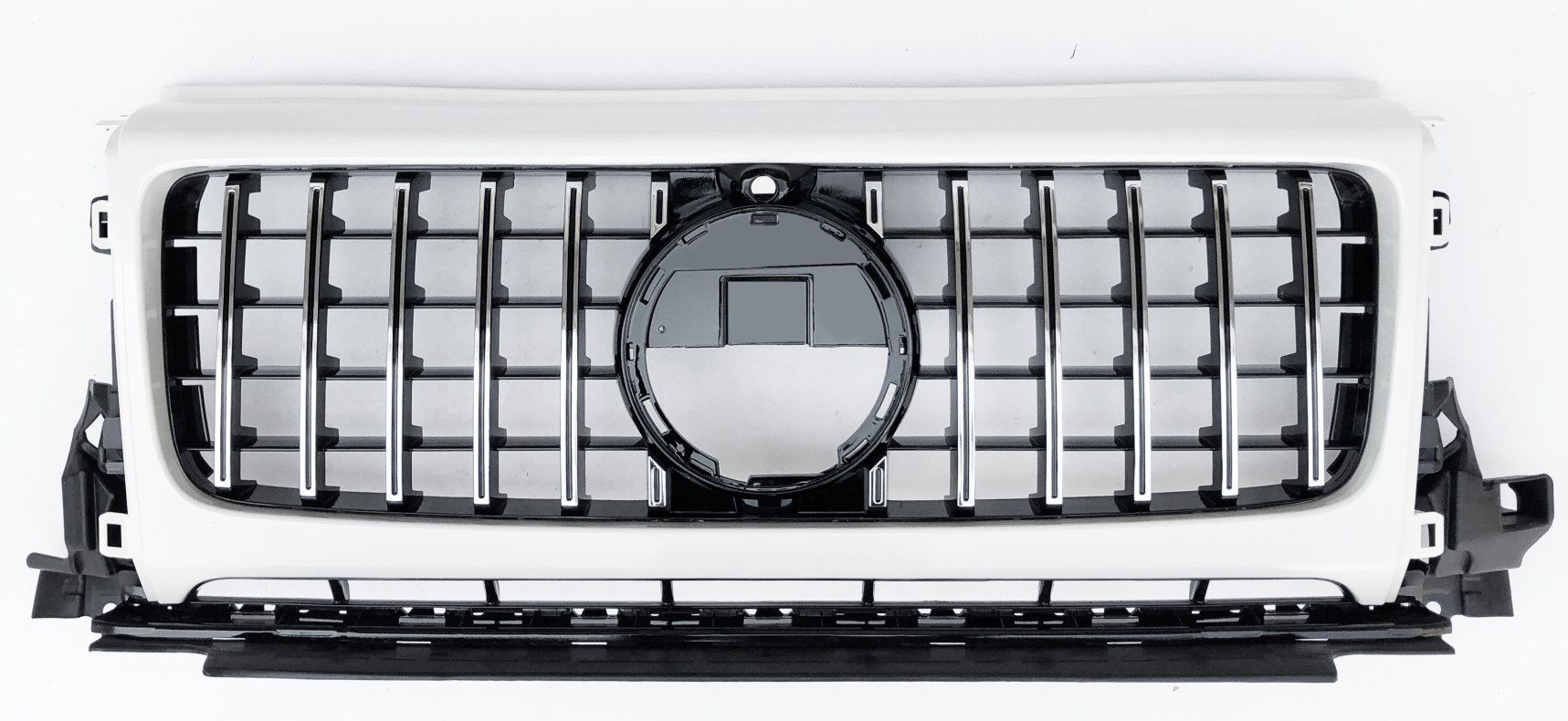 Front Radiator Grille for MERCEDES-BENZ G-CLASS W464 (2020-2023) GTR Panamericana Style in White