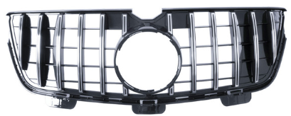 Front Radiator Grille for MERCEDES-BENZ GL-CLASS X164 (2007-2012) GTR Panamericana Style in Silver