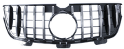 Front Radiator Grille for MERCEDES-BENZ GL-CLASS X164 (2007-2012) GTR Panamericana Style in Silver