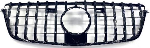 Front Radiator Grille for MERCEDES-BENZ GL-CLASS X166 (2013-2015) GTR Panamericana Style in Gloss Black
