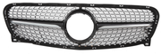 Front Radiator Grille for MERCEDES-BENZ GLA-CLASS X156 (2014-2016) Diamond Style in Gloss Black