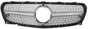 Front Radiator Grille for MERCEDES-BENZ GLA-CLASS X156 (2017-2019) Diamond Style in Silver