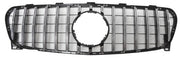 Front Radiator Grille for MERCEDES-BENZ GLA-CLASS X156 (2017-2019) GTR Panamericana Style in Silver
