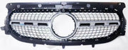 Front Radiator Grille for MERCEDES-BENZ GLA H247 (2020) Diamond Style in Silver