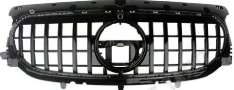 Front Radiator Grille for MERCEDES-BENZ GLA H247 (2020) GTR Panamericana Style in Gloss Black