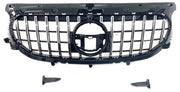 Front Radiator Grille for MERCEDES-BENZ GLA H247 (2020) GTR Panamericana Style in Silver
