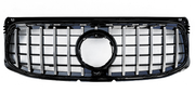 Front Radiator Grille for MERCEDES-BENZ GLB X247 (2020-2023) GTR Panamericana Style in Silver