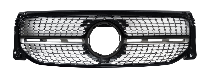 Front Radiator Grille for MERCEDES-BENZ GLB X247 (2020-2026) Diamond Style in Gloss Black