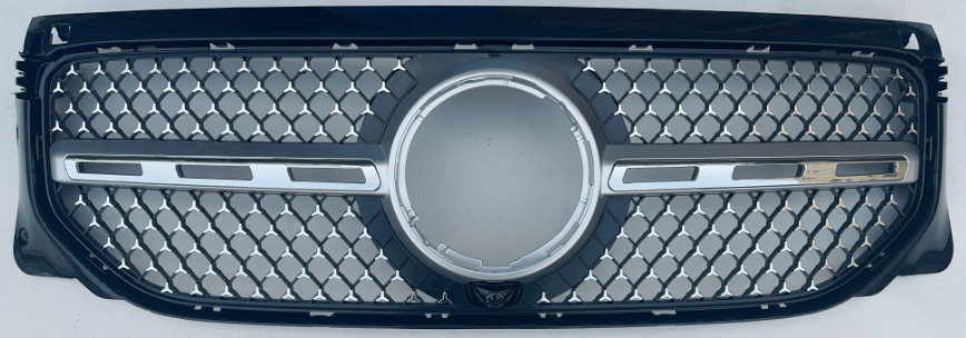 Front Radiator Grille for MERCEDES-BENZ GLB X247 (2024) Diamond Style in Silver