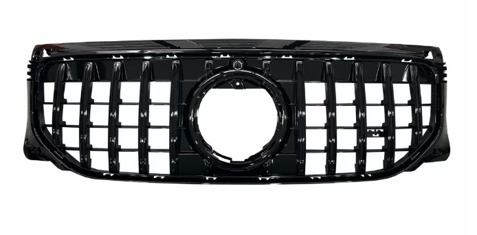 Front Radiator Grille for MERCEDES-BENZ GLB X247 (2024) GTR Panamericana Style in Gloss Black