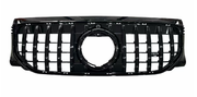 Front Radiator Grille for MERCEDES-BENZ GLB X247 (2024) GTR Panamericana Style in Gloss Black