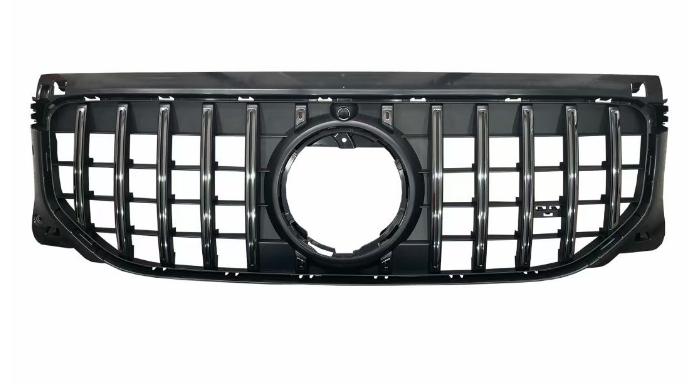 Front Radiator Grille for MERCEDES-BENZ GLB X247 (2024) GTR Panamericana Style in Silver