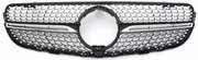 Front Radiator Grille for MERCEDES-BENZ GLC X253 (2015-2019) Diamond Style in Gloss Black
