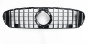 Front Radiator Grille for MERCEDES-BENZ GLC X253 (2020-2022) GTR Panamericana Style in Silver