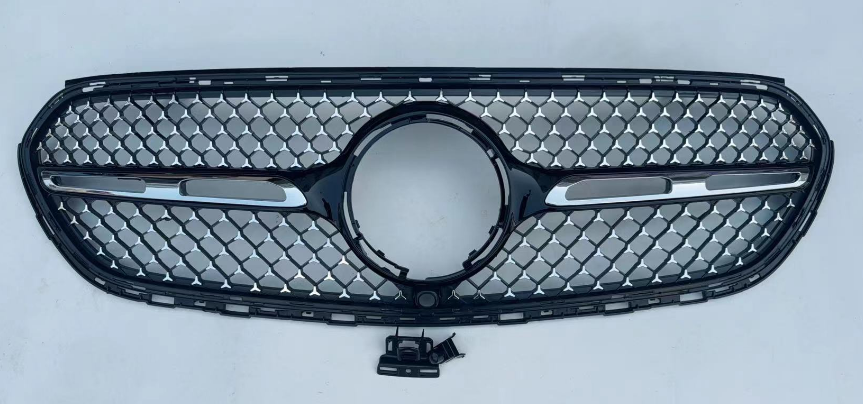 Front Radiator Grille for MERCEDES-BENZ GLC X254 (2023-2025) Diamond Style in Gloss Black