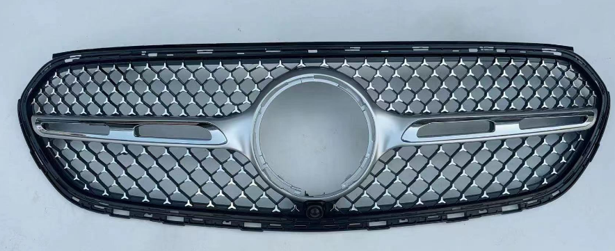 Front Radiator Grille for MERCEDES-BENZ GLC X254 (2023-2025) Diamond Style in Silver