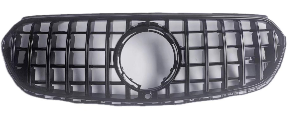 Front Radiator Grille for MERCEDES-BENZ GLC X254 (2023-2025) GTR Panamericana Style in Gloss Black