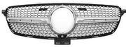 Front Radiator Grille for MERCEDES-BENZ GLE C292 (2016-2019) Diamond Style in Silver