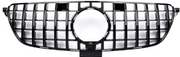 Front Radiator Grille for MERCEDES-BENZ GLE C292 (2016-2019) GTR Panamericana Style in Gloss Black